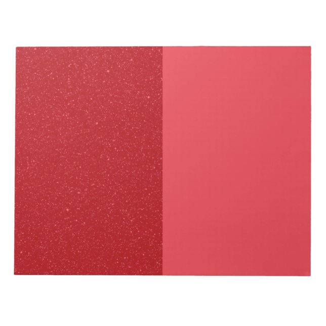 Custom Split Tomato Red Notepad (Noise + Flat) (Front)