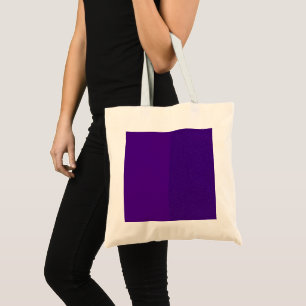 Custom Split-Tone Purple Canvas Tote Bag