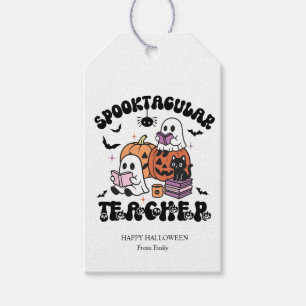 Custom Spooktacular Teacher Halloween Gift Tags