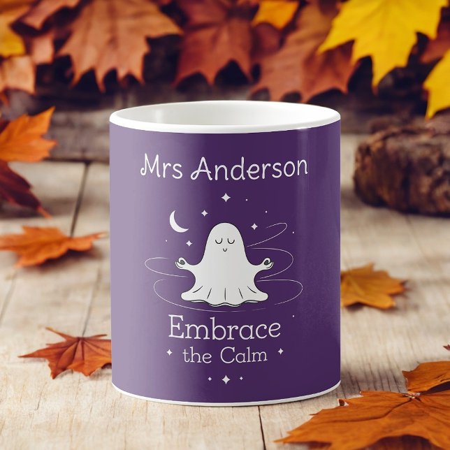 Custom Spooky Self-Care Mug - "Embrace the Calm" (Creator Uploaded)
