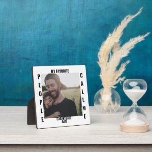 Custom Sports dad Sports mom photo template T-Shir Plaque