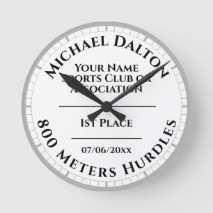 Custom Sports Event or Competition Award Round Clock