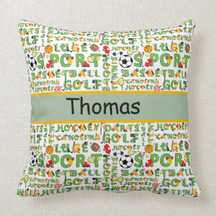 Custom Sports Fan   Throw Pillow