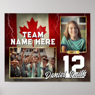 Custom Sports Memory Mate Template Canada Flag Poster