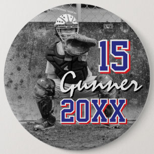 Custom Sports Photo 6 Inch Round Button