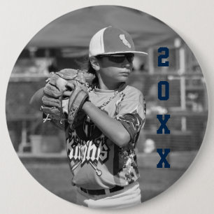 Custom Sports Photo 6 Inch Round Button
