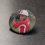 Custom Sports Photo Button<br><div class="desc">Custom Sports Photo Button: Click "change" under the placeholder image and replace it with your own! A great way to show your love and support for your favourite athlete!</div>