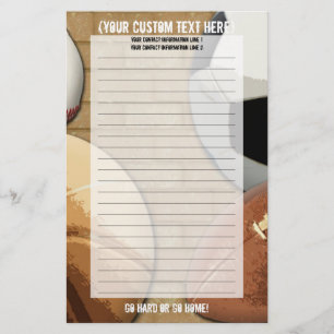 Custom Sports Stationery