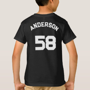 Custom Sports Team Logo with Name and Number  T-Shirt