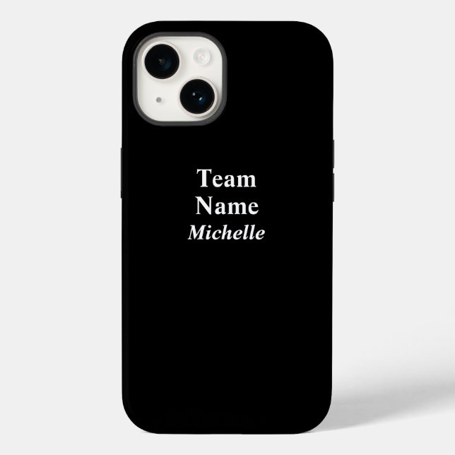 Custom Sports Team Name Case-Mate iPhone Case (Back)