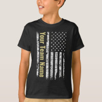 Custom Sports Team Name Jersey with American Flag
