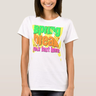 Custom Spring Break Shirt, Bright green/orange T-Shirt