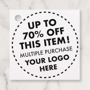 Custom Square 70% OFF Bulk Buy Discount Wedding Favour Tags