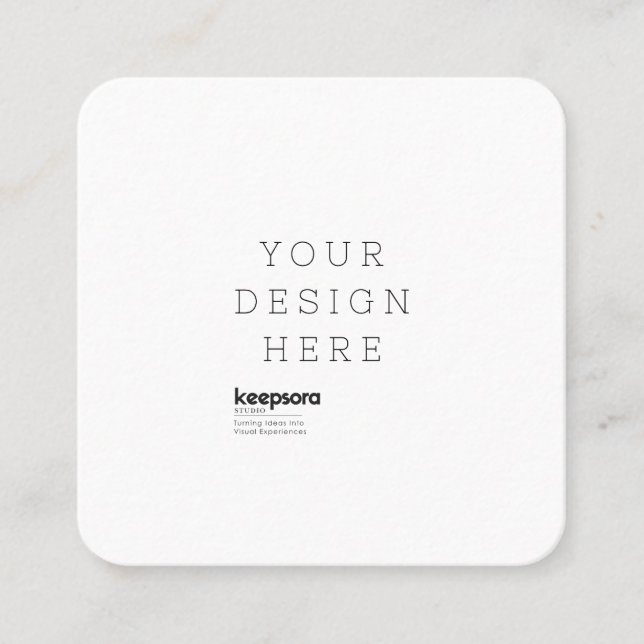 Custom Square Business Card (Front)