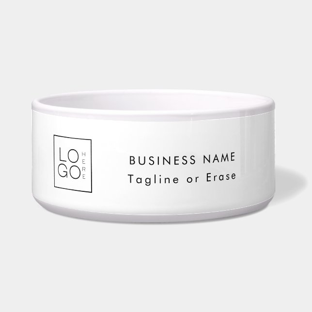 Custom Square Business Logo Minimalist Plain White (Front)