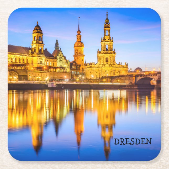 Custom Square Coasters Dresden (Front)