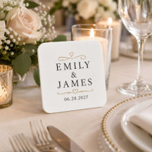 Custom Square Coasters | Minimalist & Personalized