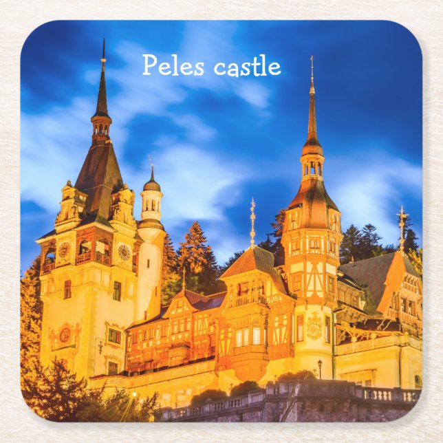 Custom Square Coasters Peles (Front)