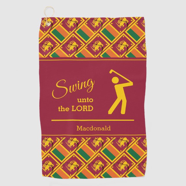 Custom SRI LANKA Golf Towel (Front)