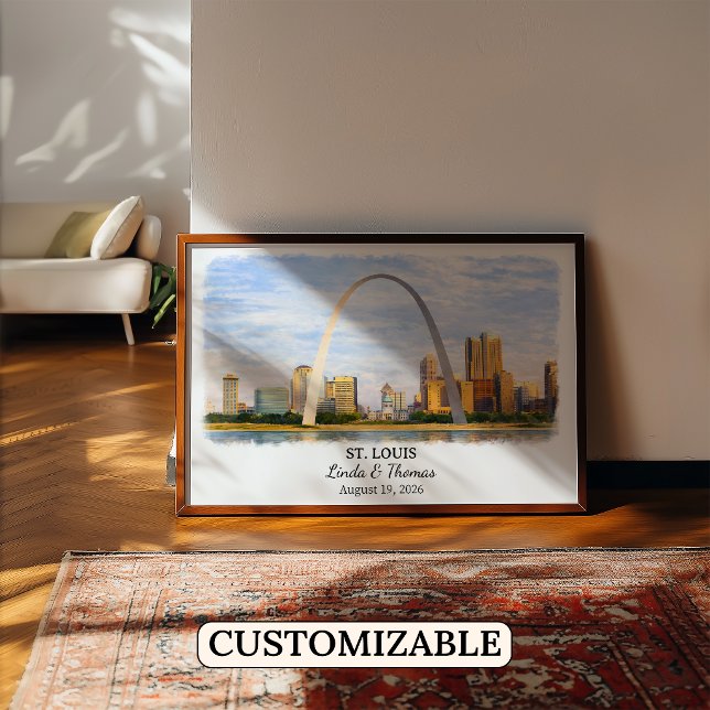 Custom St. Louis Wall Art, Missouri Poster (Creator Uploaded)