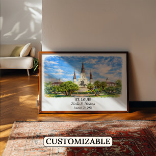 Custom St. Louis Wall Art, Missouri Poster