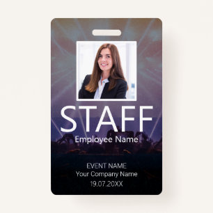 Custom Staff Event Badge