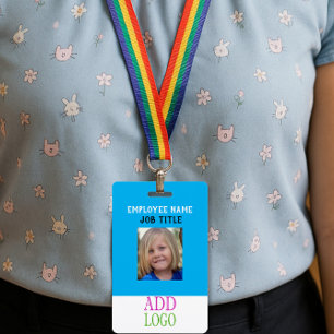 Custom STAFF ID - Photo pass- Name PASS ID Badge
