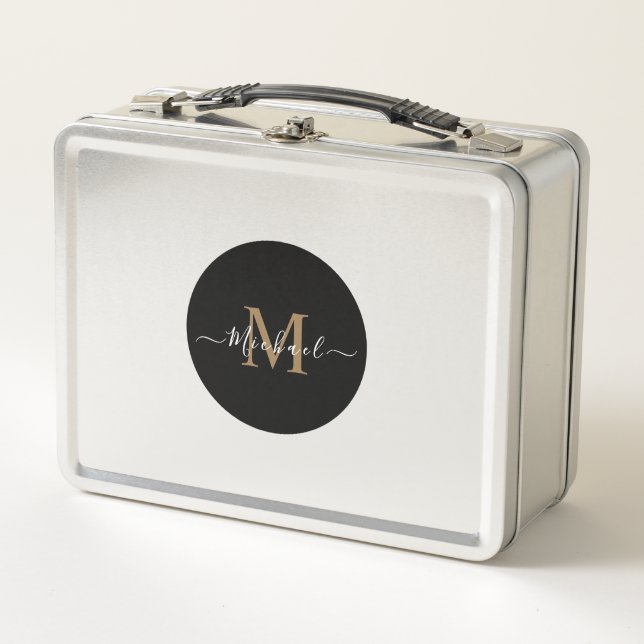 Custom Stainless Lunchbox – Name & QR Code (Front)