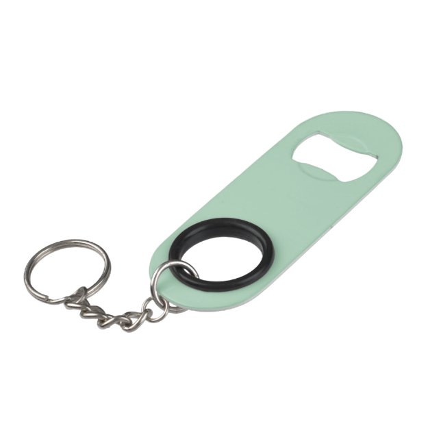 Custom Stainless Steel Bottle Opener Keychain Keychain Bottle Opener (Front Angled)