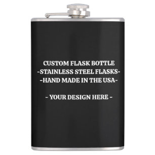 Custom Stainless Steel Top Shelf Flask, Pocket Hip Flask