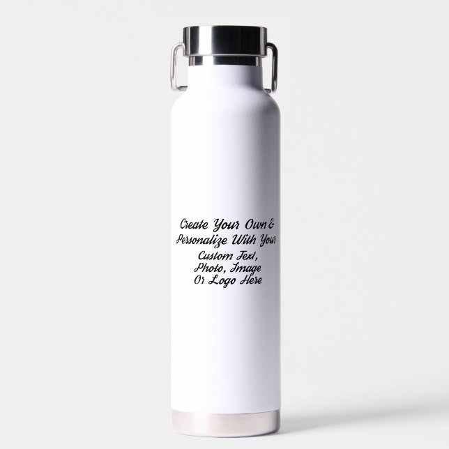 Custom Stainless Steel Water Bottle - Personalized (Front)