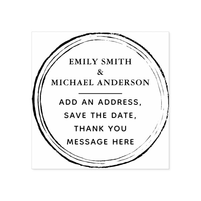 Custom STAMP Custom Text Rustic Grunge Vintage (Imprint)