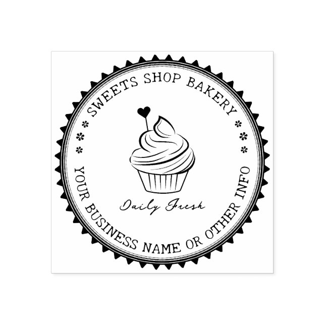 Custom Stamp | Modern&Elegant Homemade Bakery Logo (Imprint)