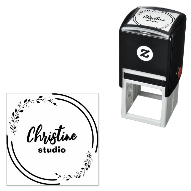 Custom stamp, personalized stamp, custom logo self-inking stamp (In Situ)
