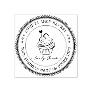 Custom Stamp Rubber | Elegant Homemade Bakery Logo