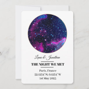 Custom Star Map Card - Anniversary & Wedding Gift