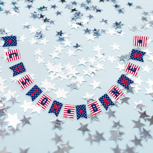 Custom Stars Stripes 4th of July Patriotic Banner