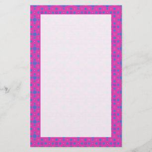 Custom Stationery, Notepaper Magenta Magic Pattern Stationery