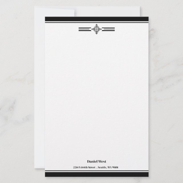 Custom Stationery Paper (Front)
