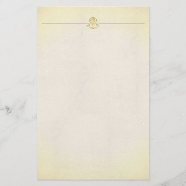 Custom Stationery Vintage Parchment Paper Style (Front)