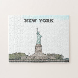 Custom Statue of Liberty - New York City Jigsaw Puzzle