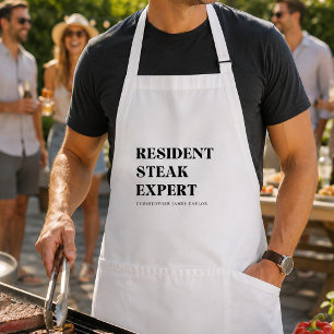 Custom Steak Lover BBQ Funny Grilling Gift Standard Apron