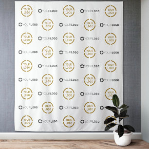 Custom Step & Repeat two Logo Event Backdrop Tapestry
