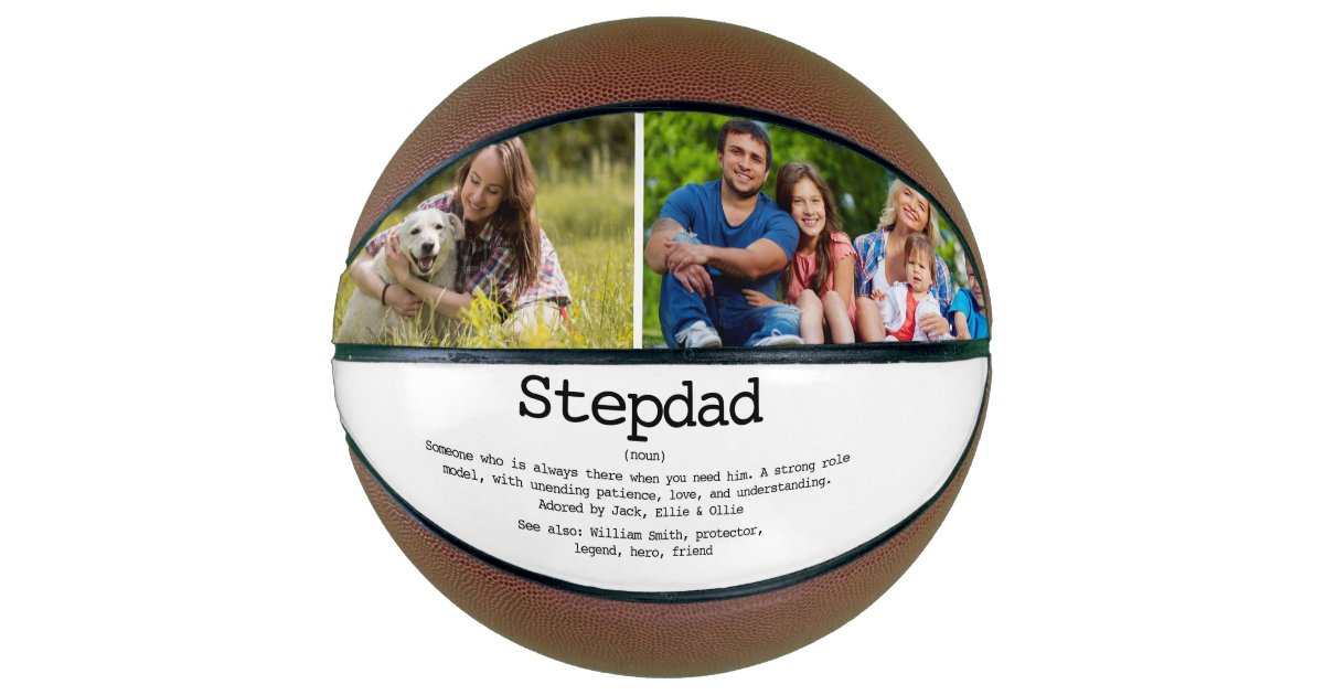 Custom Stepdad Definition Photo Basketball Zazzle