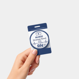 Custom Stethoscope RN Badge Reel Personalized Nu