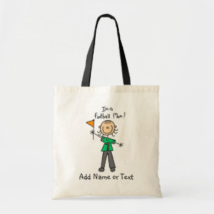 Custom Stick Figure Football Mom Bag