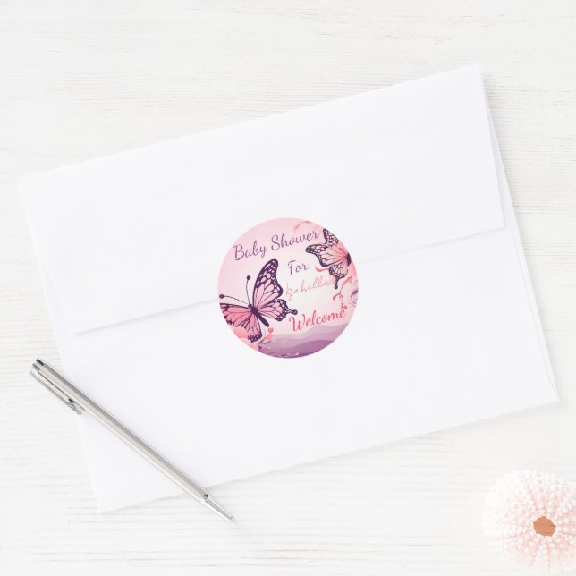 Custom Sticker Baby Shower (Envelope)