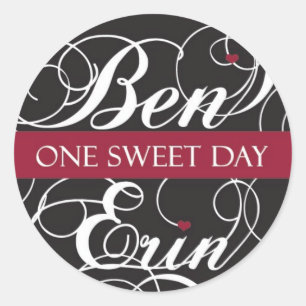 Custom Sticker for Ben & Erin (Heart2)