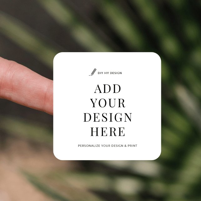 Custom Sticker Printing 1.5" Square Product Label (Custom small favor sticker printing 1.5" square labels)