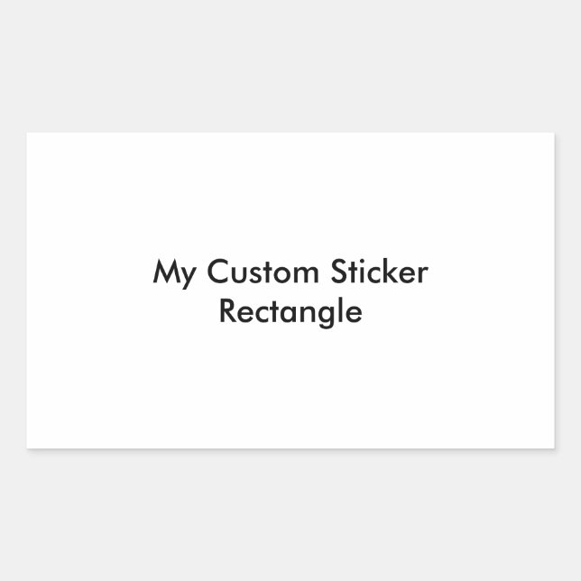 Custom Sticker - Rectangle Shaped (Front)